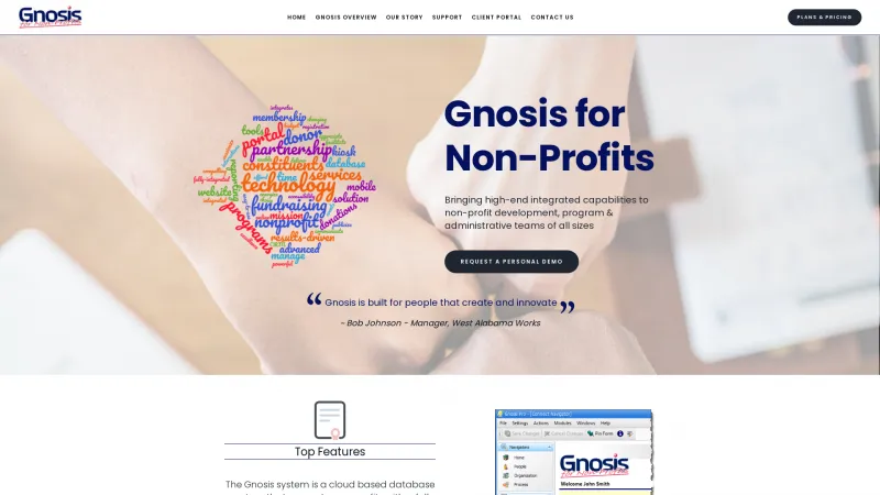 Homepage of Gnosis for Nonprofits