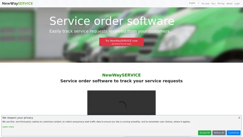 Homepage of NewWaySERVICE