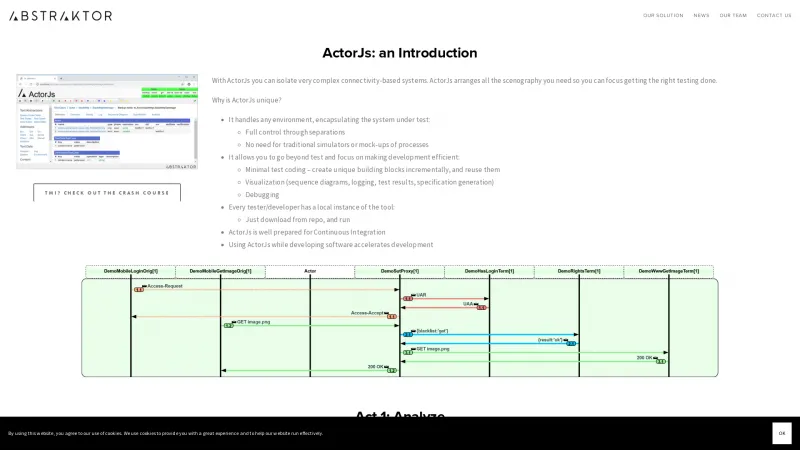 Homepage of ActorJS