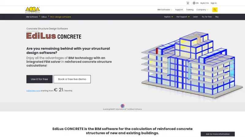 Homepage of EdiLus CONCRETE