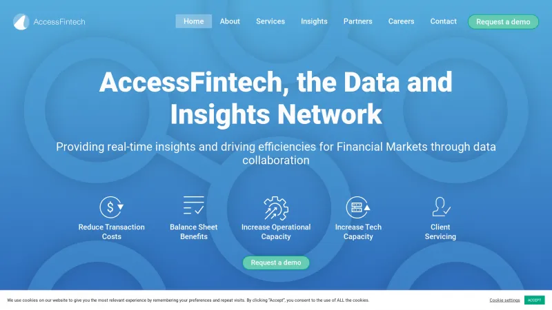 Homepage of AccessFintech