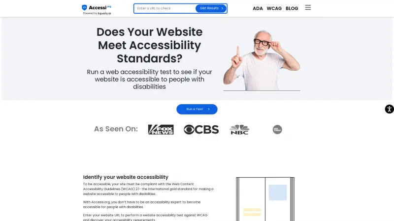 Homepage of Accessi.org