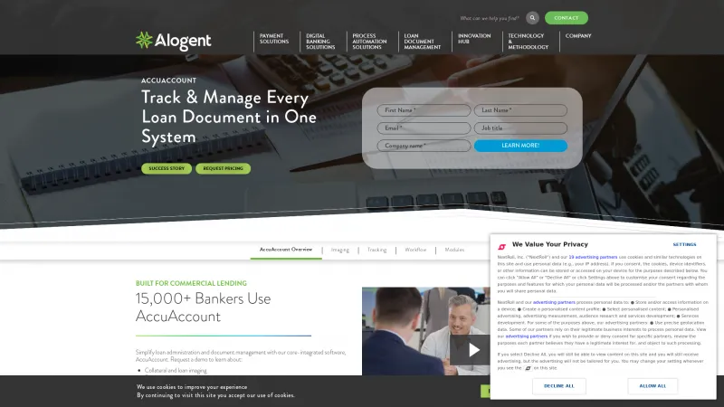 Homepage of AccuAccount