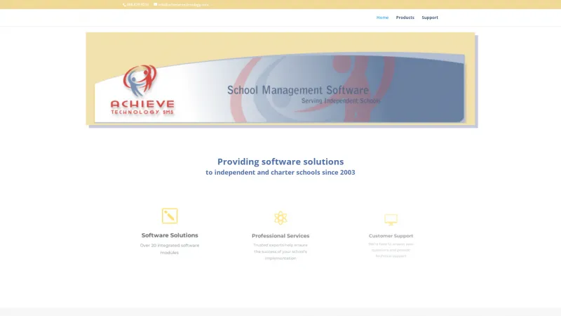 Homepage of Achieve Technology