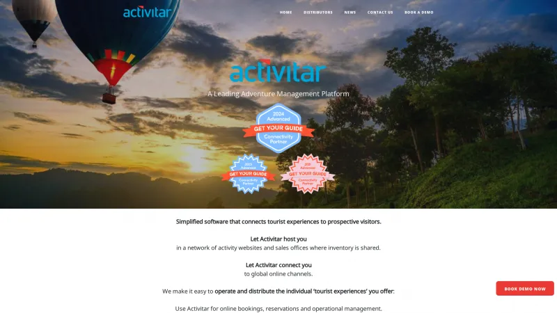 Homepage of Activitar