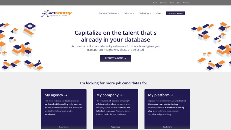 Homepage of Actonomy