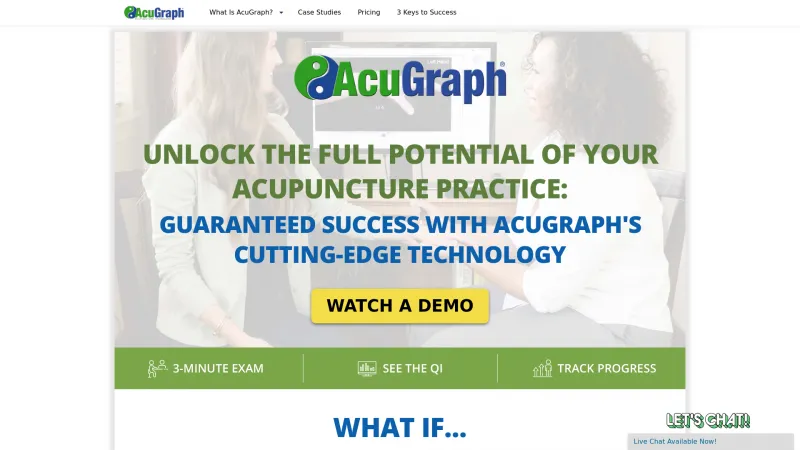 Homepage of AcuGraph