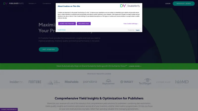 Homepage of DV Publisher Suite