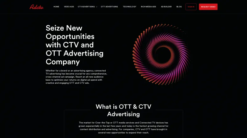 Homepage of Adctv