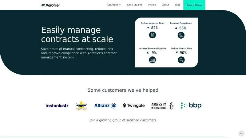 Homepage of Aerofiler