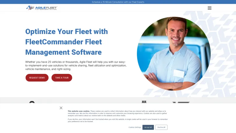 Homepage of FleetCommander