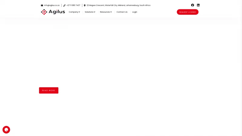 Homepage of Agilus