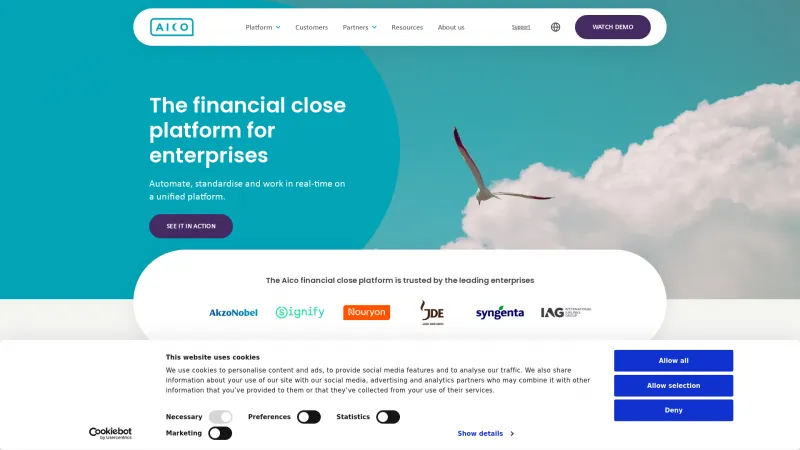 Homepage of Aico