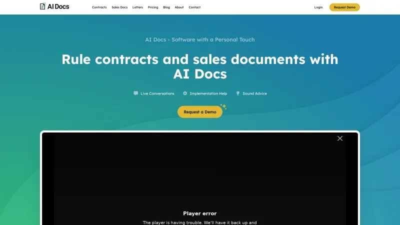 Homepage of AI Docs