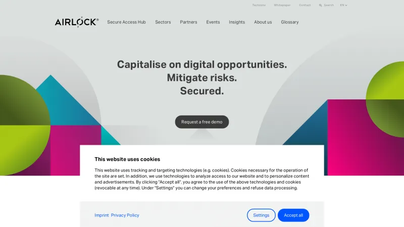 Homepage of Airlock