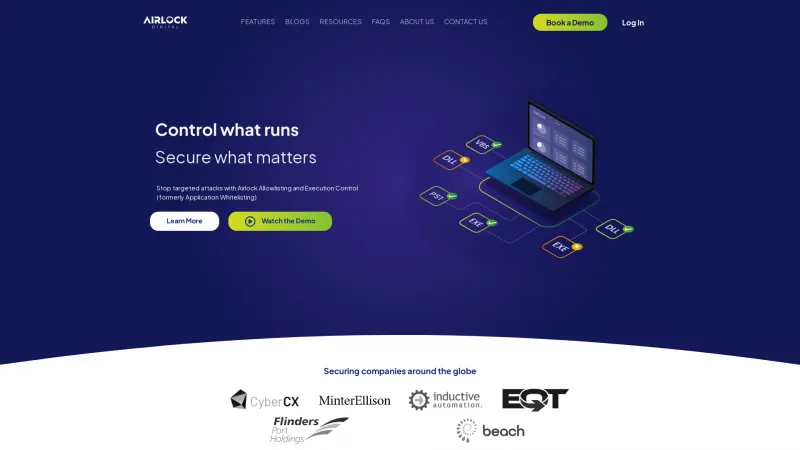 Homepage of Airlock