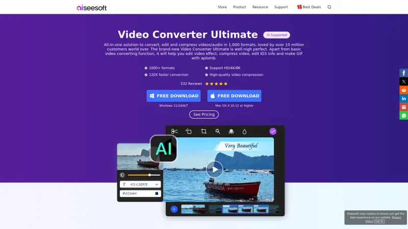 Homepage of Aiseesoft Video Converter Ultimate