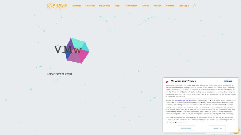 Homepage of Akasia Infrastructure Modeler