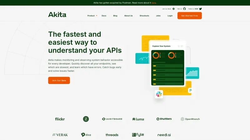 Homepage of Akita