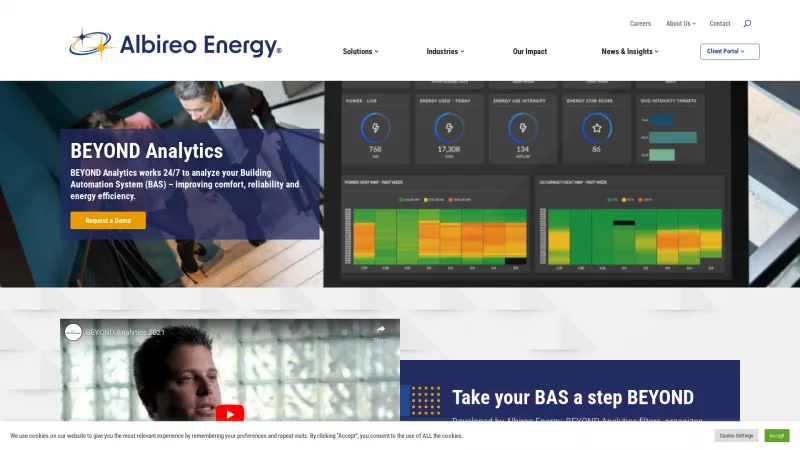 Homepage of BEYOND Analytics