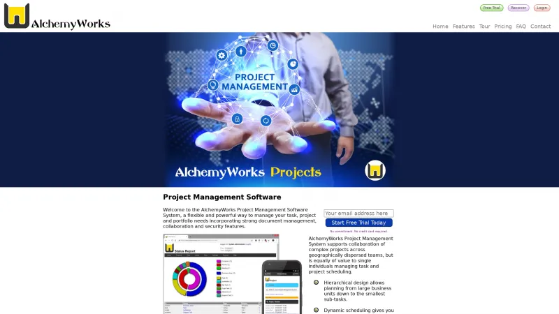 Homepage of AlchemyWorks Projects