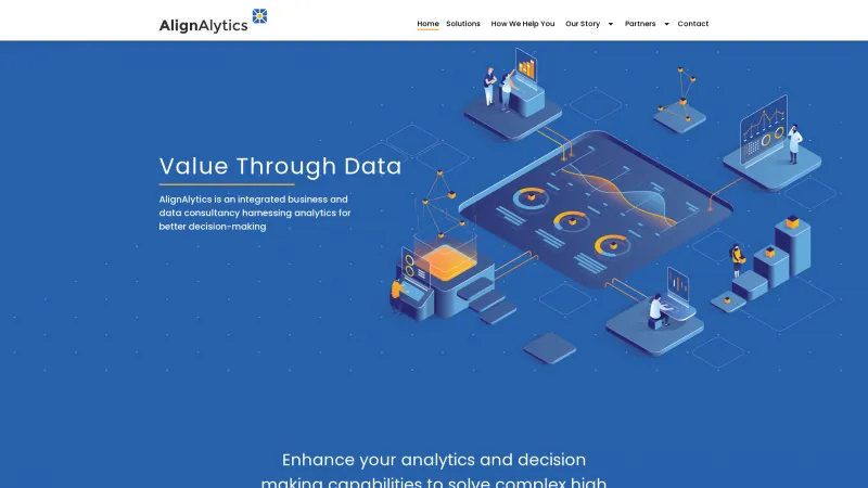 Homepage of AlignAlytics