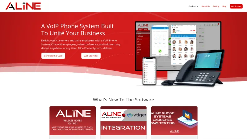 Homepage of Aline