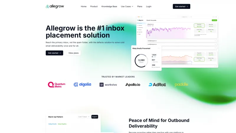 Homepage of Allegrow