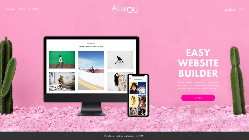 Homepage of ALLYOU