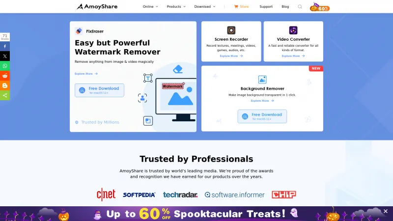 Homepage of AnyErase