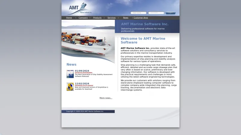 Homepage of AMT Marine Autoload