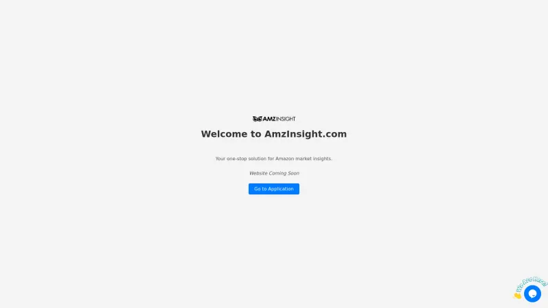 Homepage of AMZ Insight