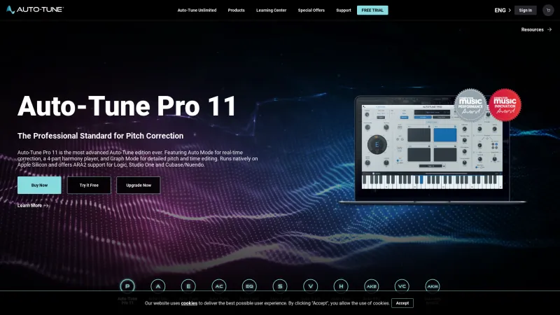 Homepage of Auto-Tune