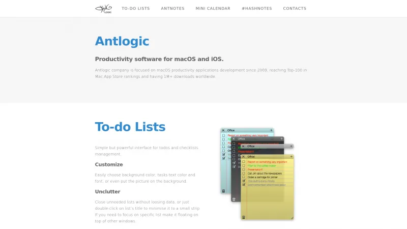 Homepage of Hashnotes