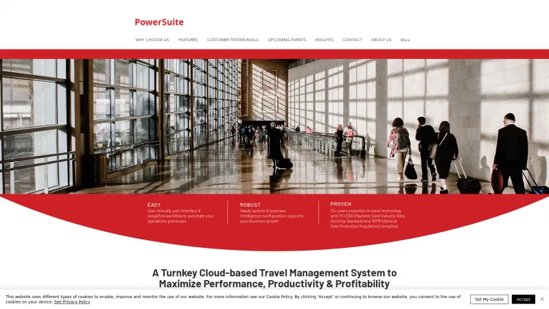 Homepage of PowerSuite