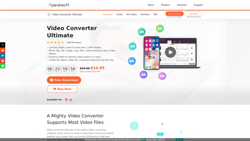 Homepage of Apeaksoft Video Converter Ultimate