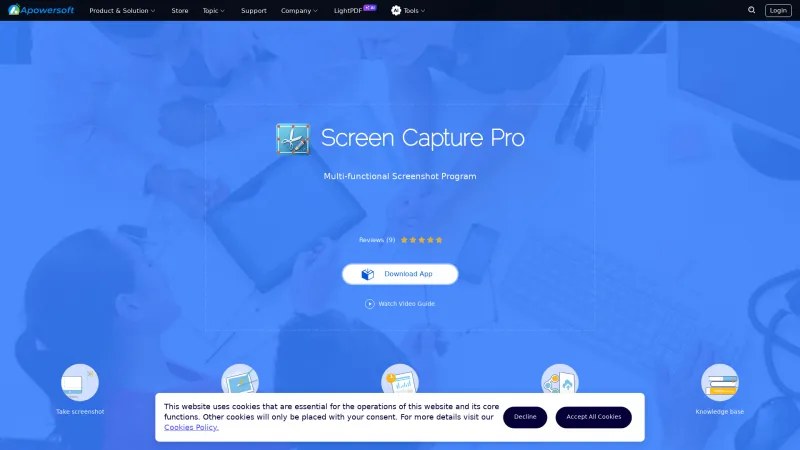 Homepage of Apowersoft Screen Capture Pro