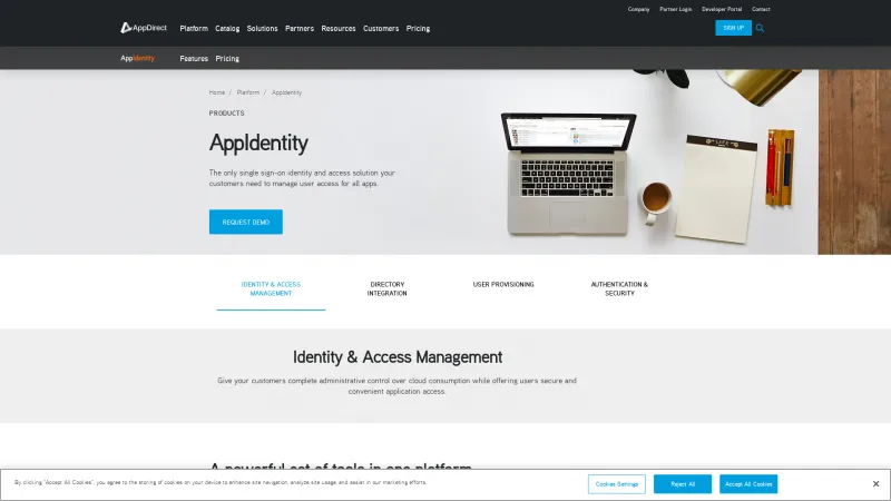 Homepage of AppIdentity