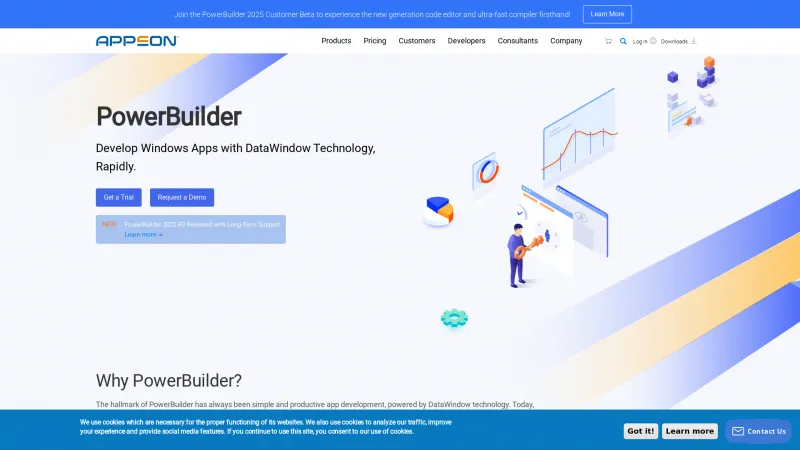 Homepage of PowerBuilder