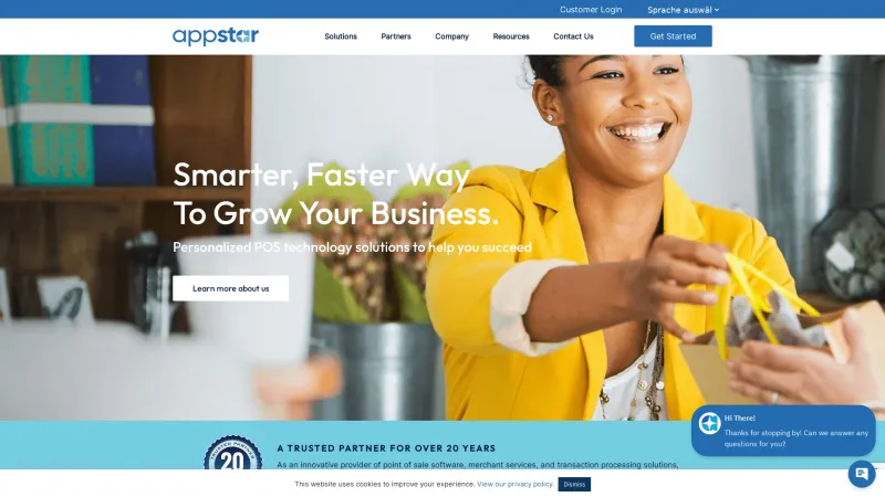 Homepage of AppStar Financial