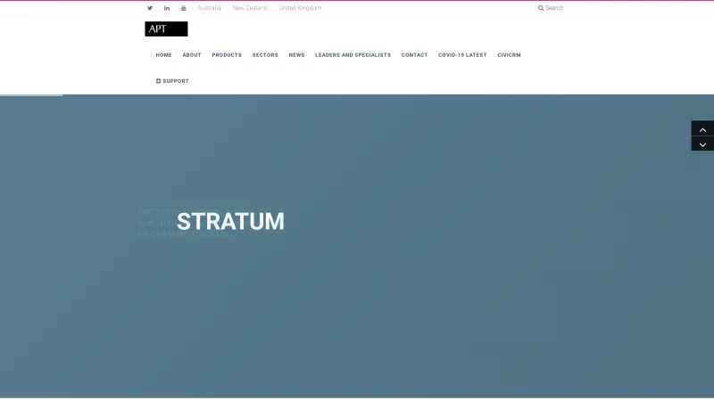 Homepage of Stratum