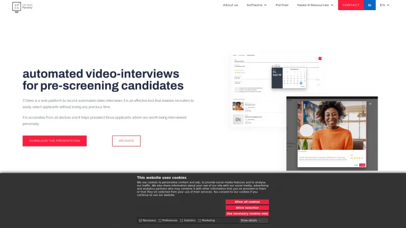 Homepage of CVideo