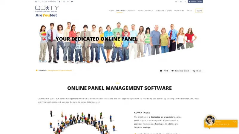 Homepage of AreYouNet