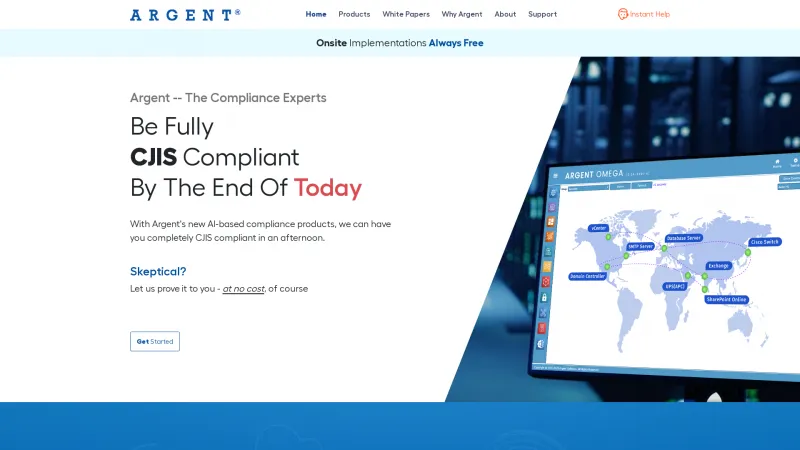 Homepage of Argent