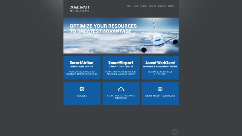 Homepage of Ascent WorkZone