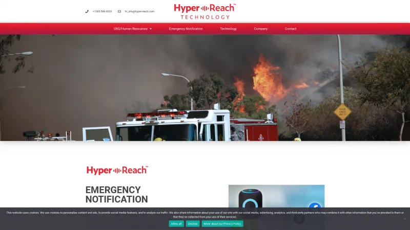 Homepage of Hyper-Reach