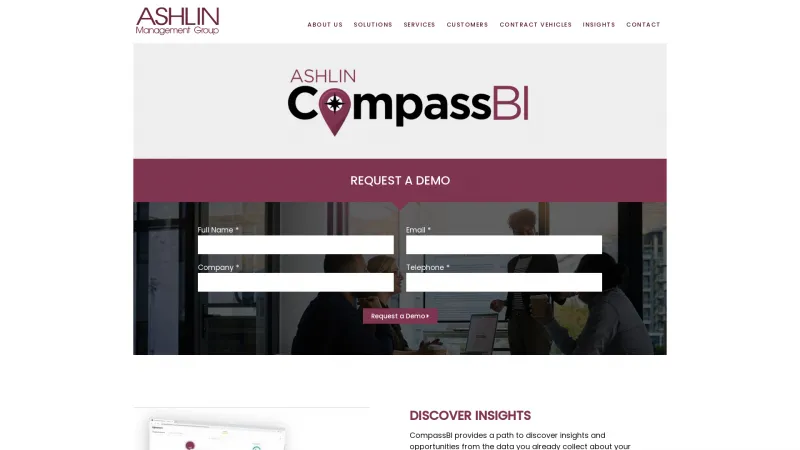 Homepage of CompassBI