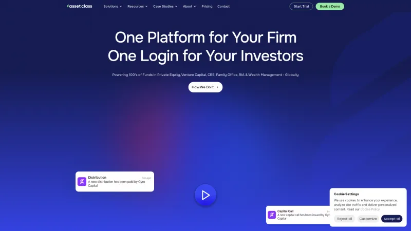 Homepage of Asset Class