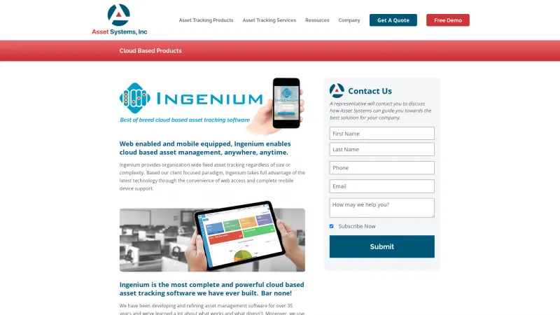 Homepage of Ingenium