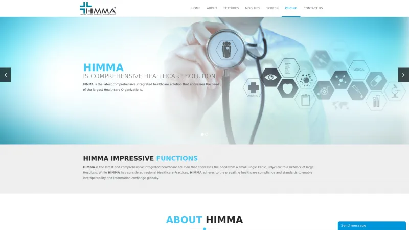 Homepage of HIMMA